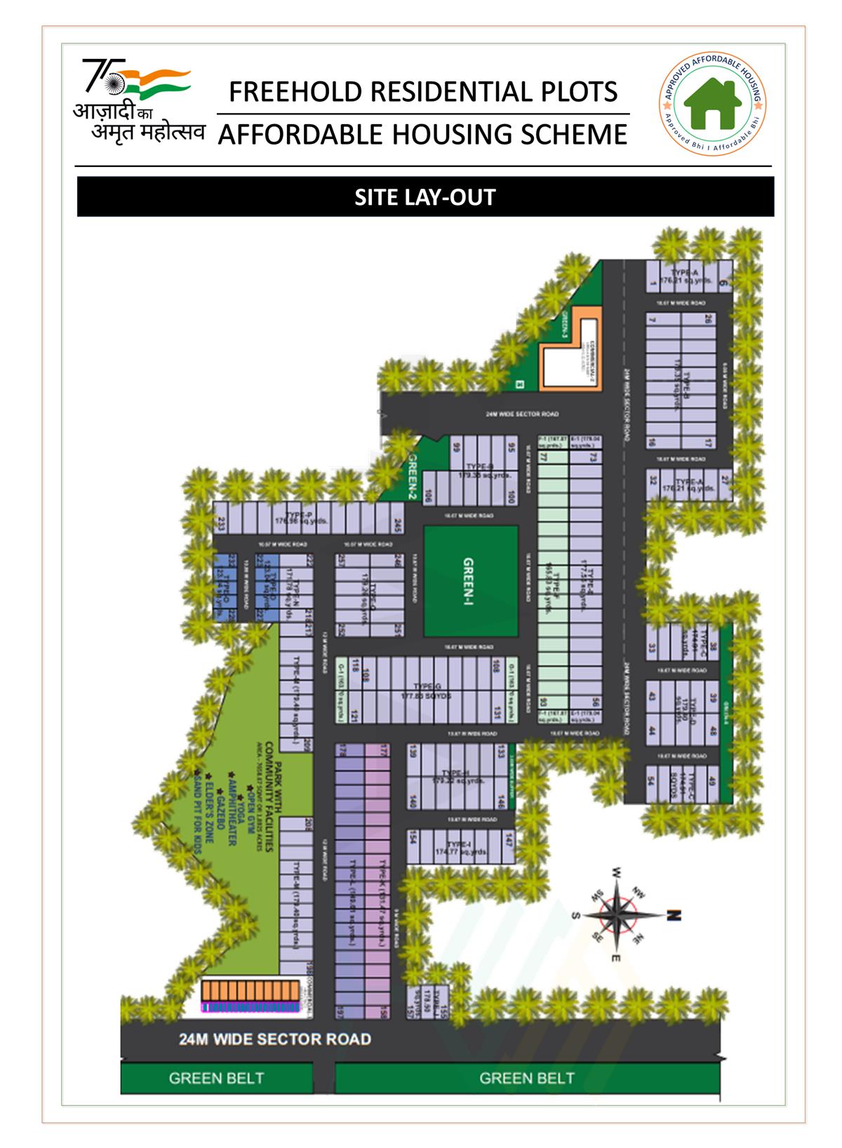 PANCHKULA EXTEN AFFORDABLE HOUSING SCHEME I APPROVED RESIDENTIAL PLOTS